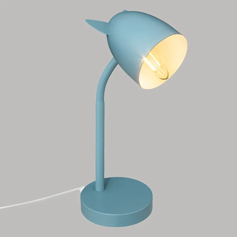 Lampe enfant Oreille Métal Bleu - 18x12x31cm-1