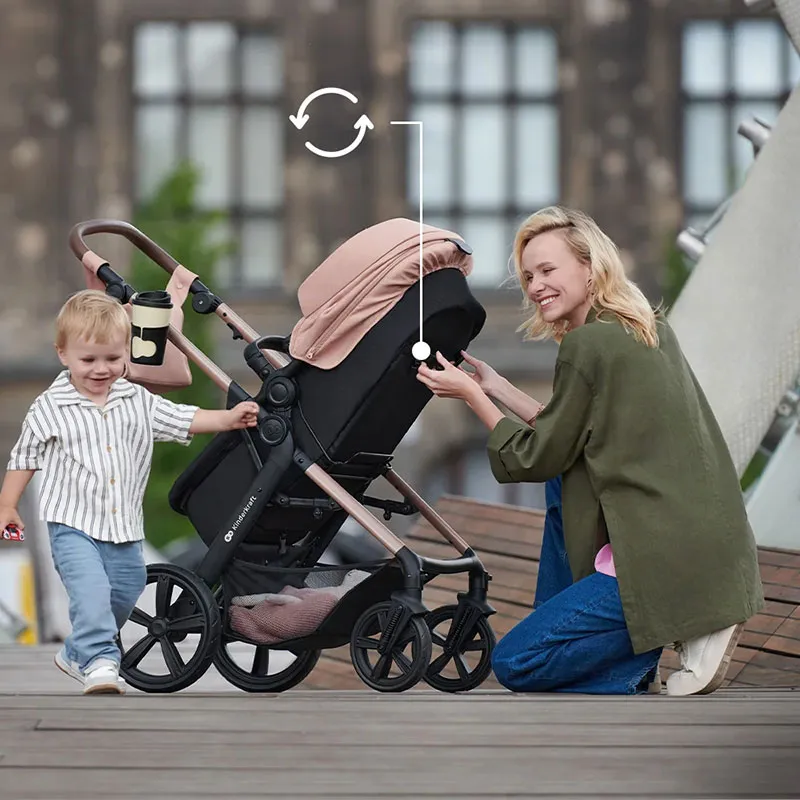 Poussette Moov 2 Air 3en1 Gris clair - 0m+-12