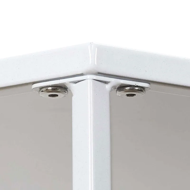 3 Tables d'appoint Gigogne Métal Blanc - 60/75/90cm-3