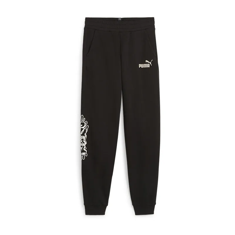 Jogging ESS+ Mid 90s Graphic Garçon - Noir-0