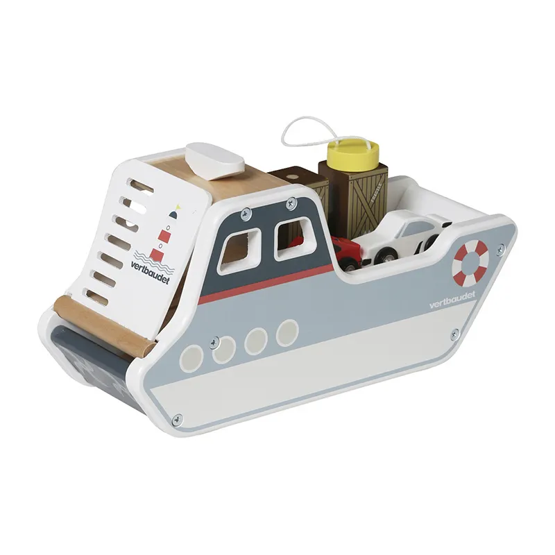 Bateau Porte conteneur Bois - 10m+-4