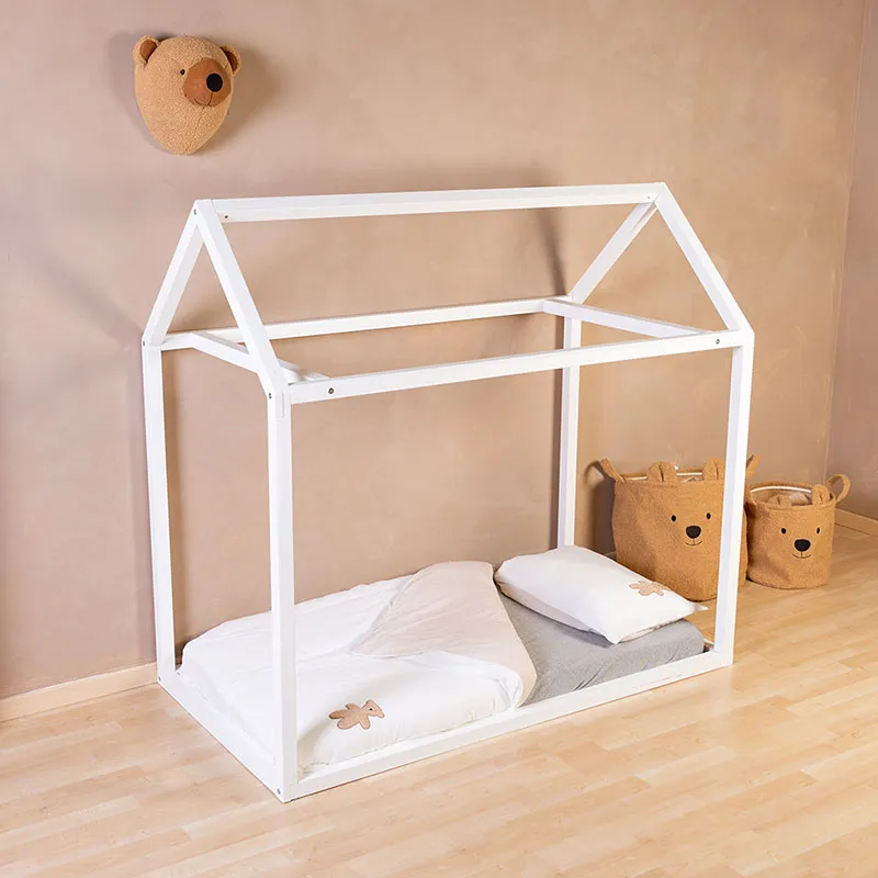Housse de couette + Taie d'oreiller Beige - 100x140cm-3