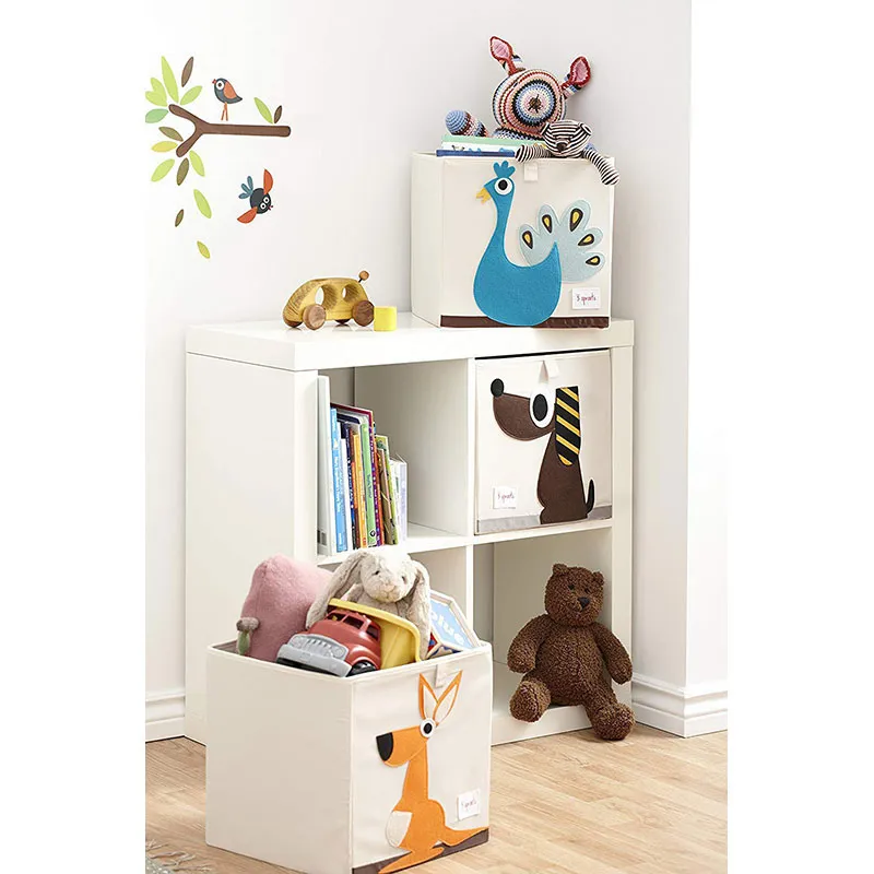 Cube de rangement jouets Chien - 33x33cm-2