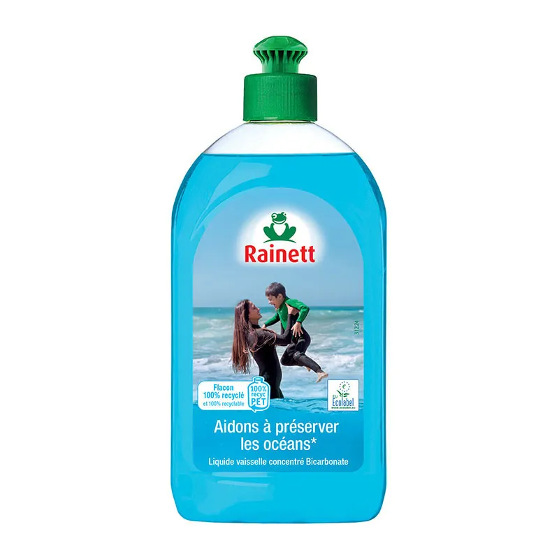 2 Liquides vaisselle Bicarbonate Écolabel - 2x500ml - RAINETT-1