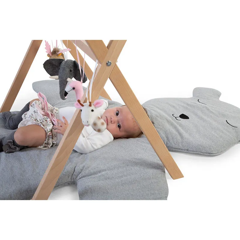 Tapis d'éveil Teddy Gris - 150cm-2