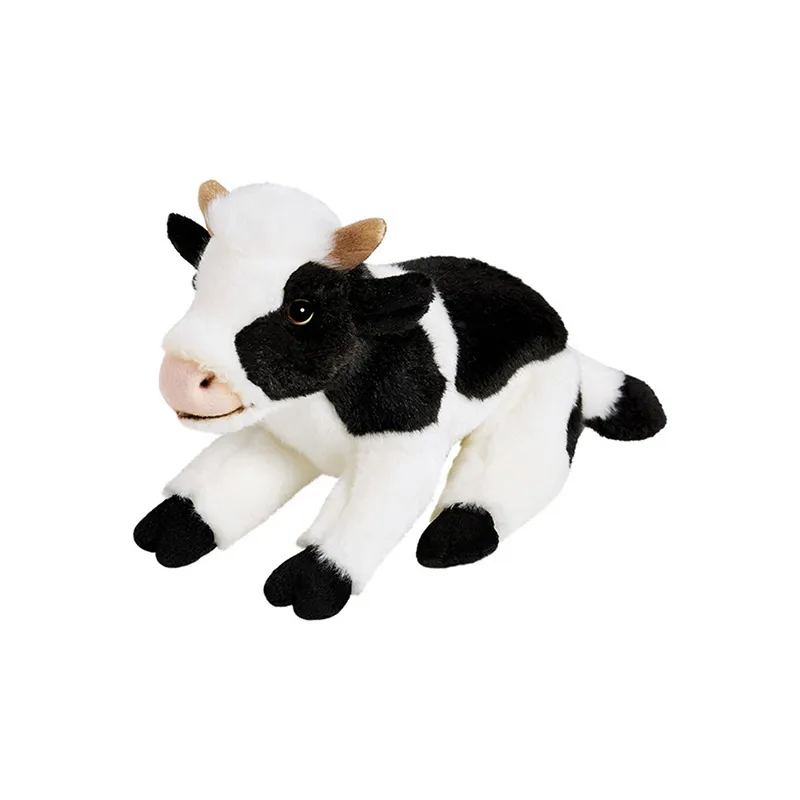 Peluche Vache Noire & Blanche Anima - 26cm-0