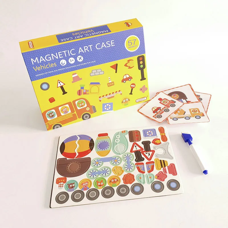 Puzzle magnétique Véhicules 57pcs - 36m+-1