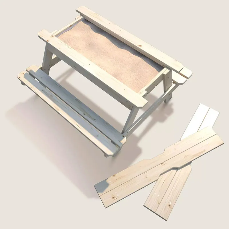 Table basse bac à sable Brut - 18m+-4