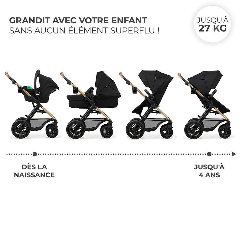 Poussette Moov 2 Air 3en1 Noir - 0m+-18