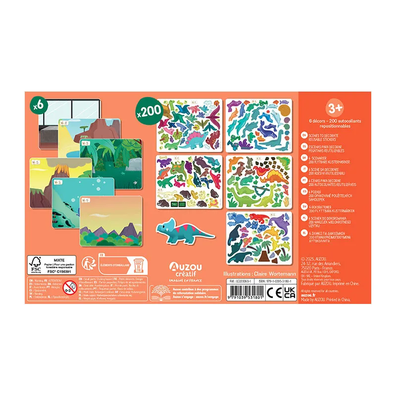 Autocollants Dinosaures - 36m+-3