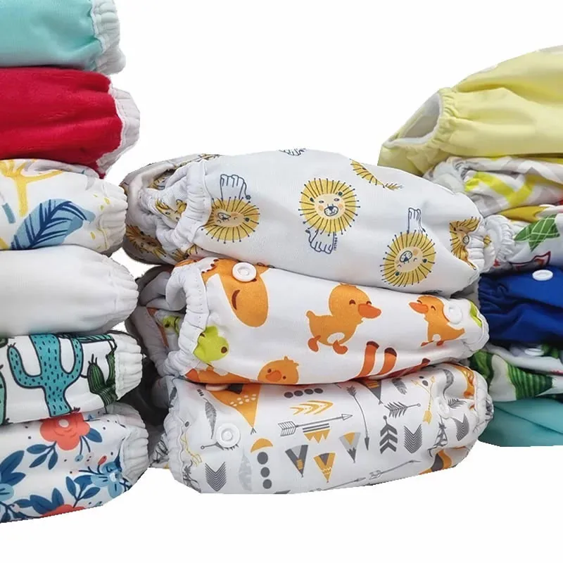 Pack 50pcs Couches lavables Bambou Aléat. - 0m+-2
