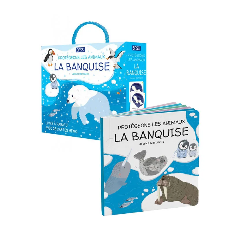 Mémo + livre Protégeons les animaux La banquise - 4+-1