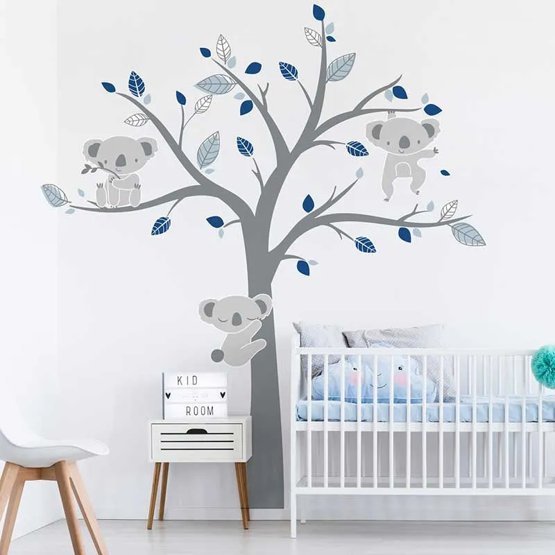 Stickers - Koalas perchés dans l'arbre-1