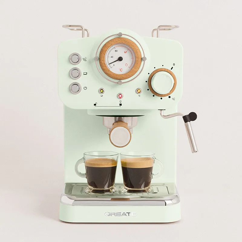 Machine à café expresso Théra Matt Retro - Vert-0