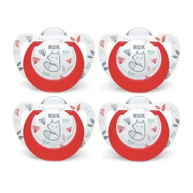 4 Sucettes Silicone Expert Ecureuil - 18-36 mois-0