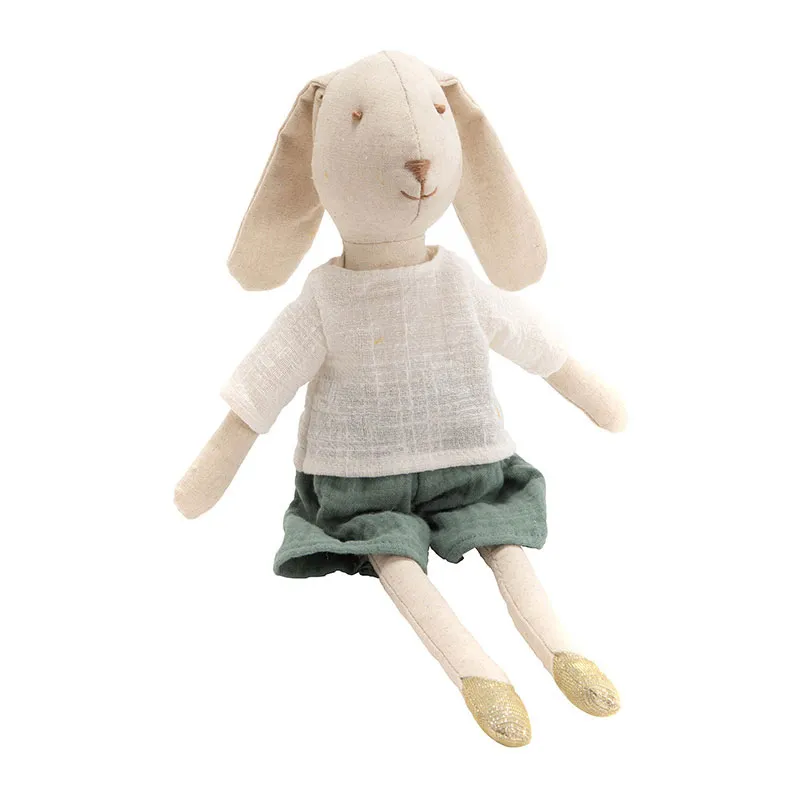 Peluche Valentin le lapin - 40x5x15cm - AMADEUS | AMADEUS LES PETITS-0