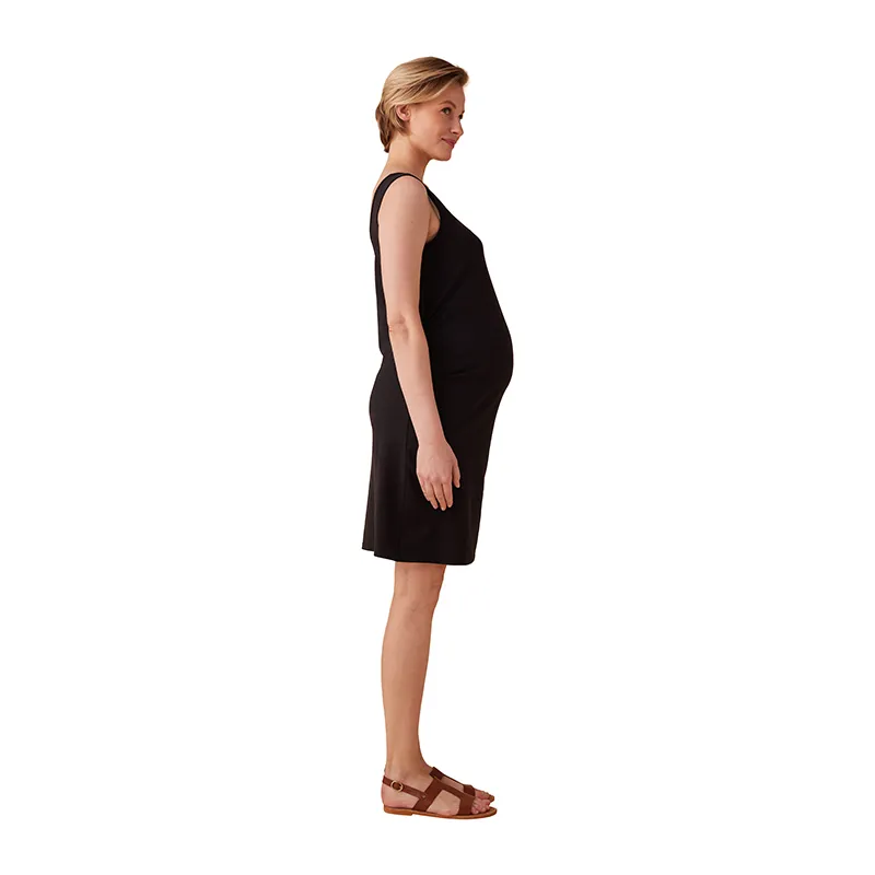 Robe de grossesse Kizomba - Noir-4