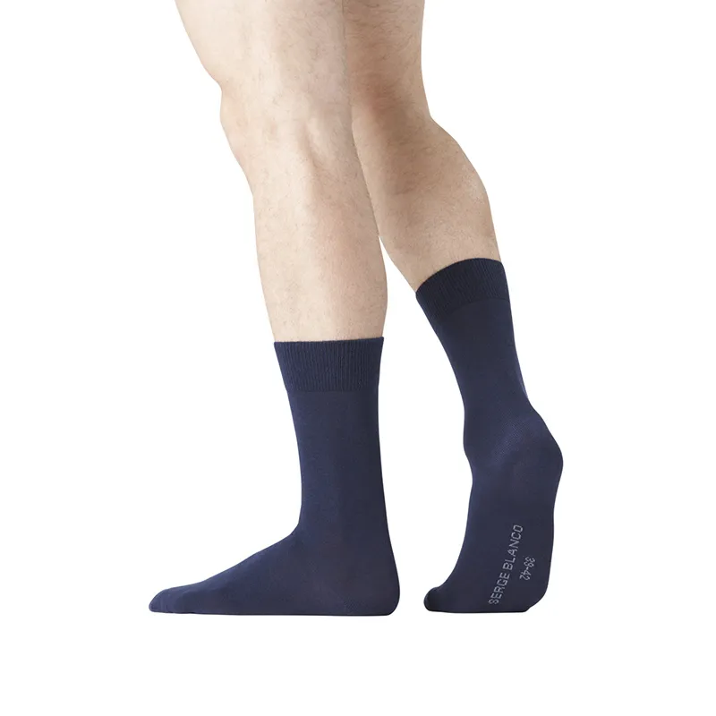 6 Paires de Chaussettes Homme Rayures - Noir/Marine/Gris-3