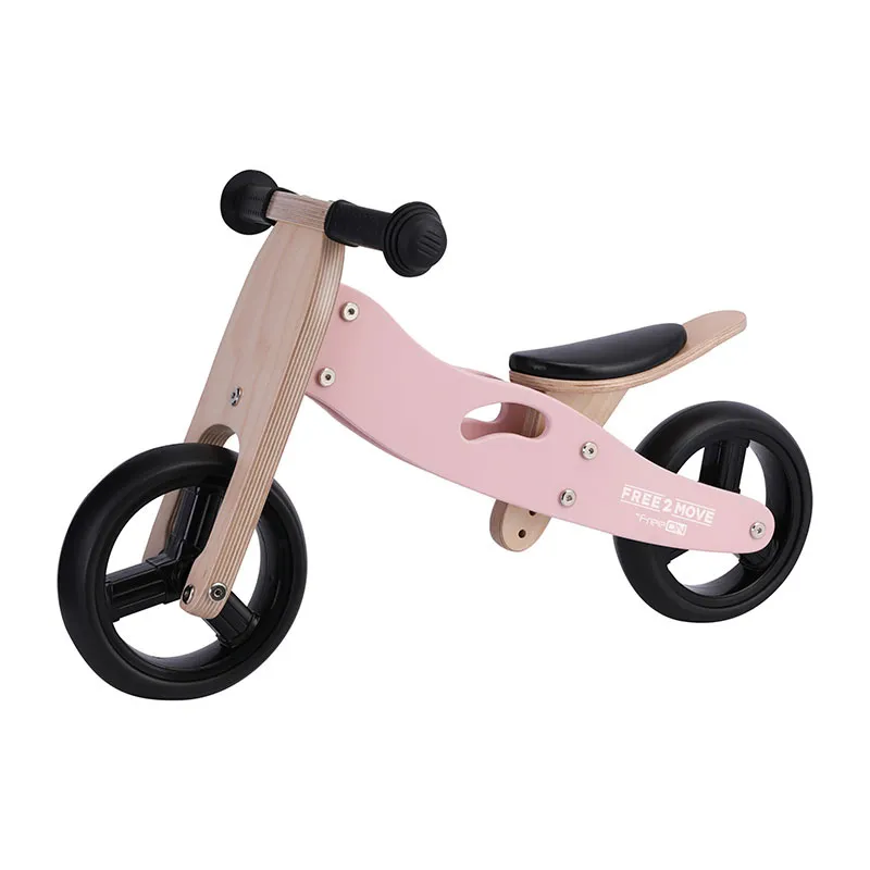 Tricycle 2en1 Rider Rose Bois - 12m+-2