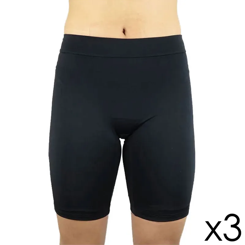3 Boxers menstruels Flux fort Hygie - Noir-0