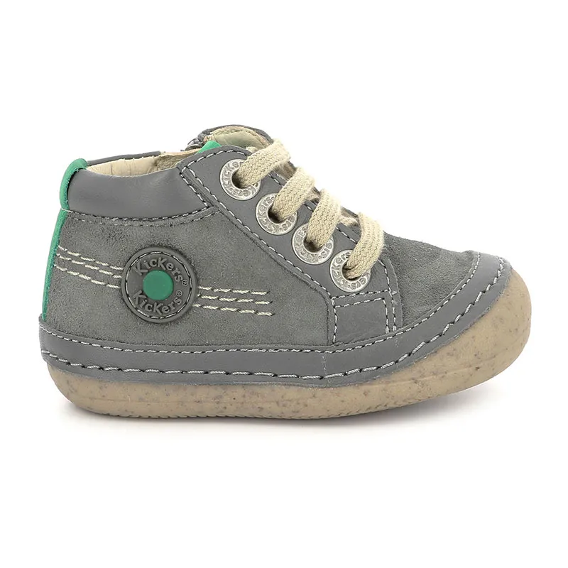 Botillons zip/lacets Sonistreet - Gris-1