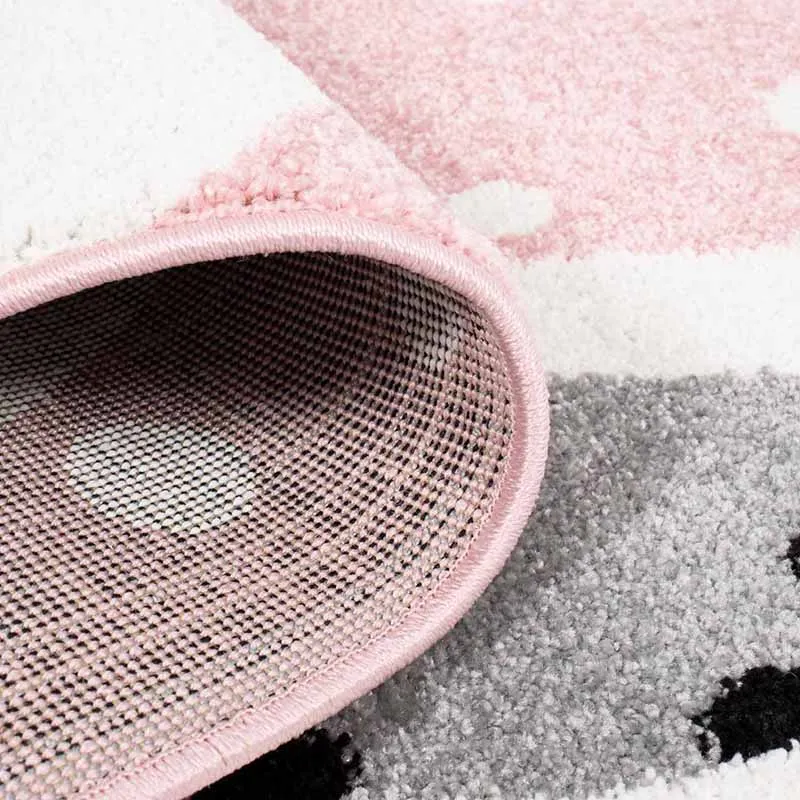 Tapis Bubble lapin Rose - Plusieurs dim. dispos-5