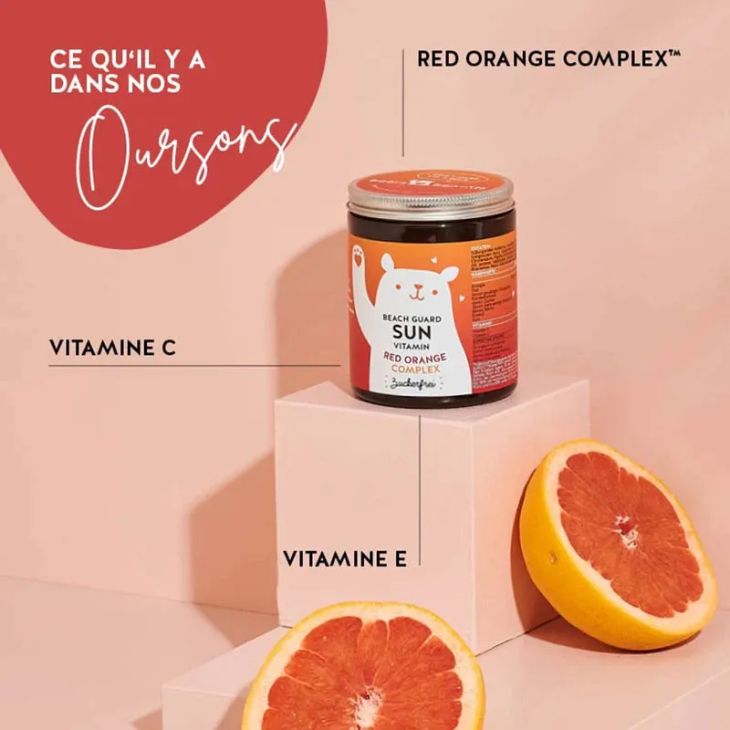 Beach Guard Sun pour les peaux endommagées par le soleil - 60 Gummies-1