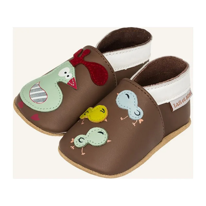 Chaussons cuir Poulailler-1