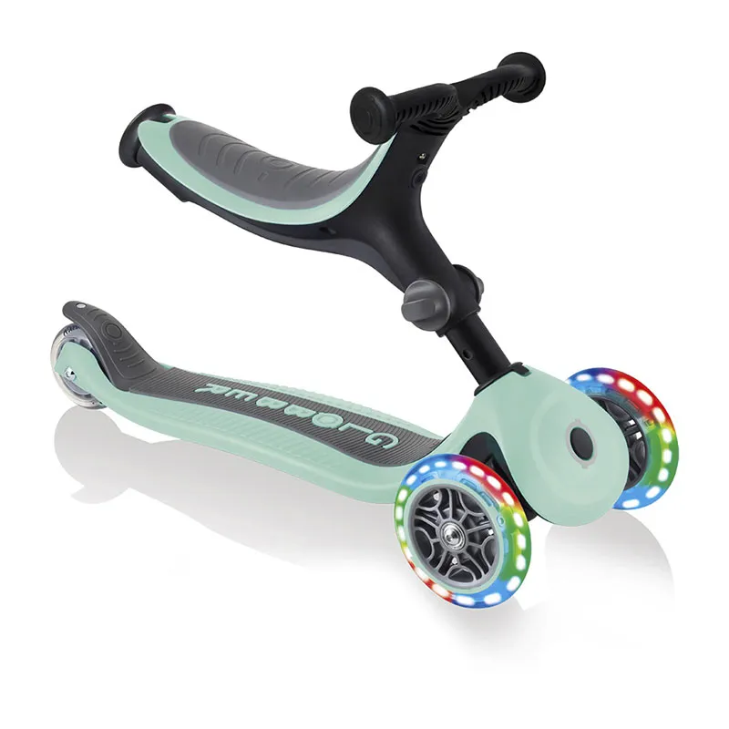 Trottinette évol. Go up Fold. Plus Lights Pastel Menthe - 15m+-3