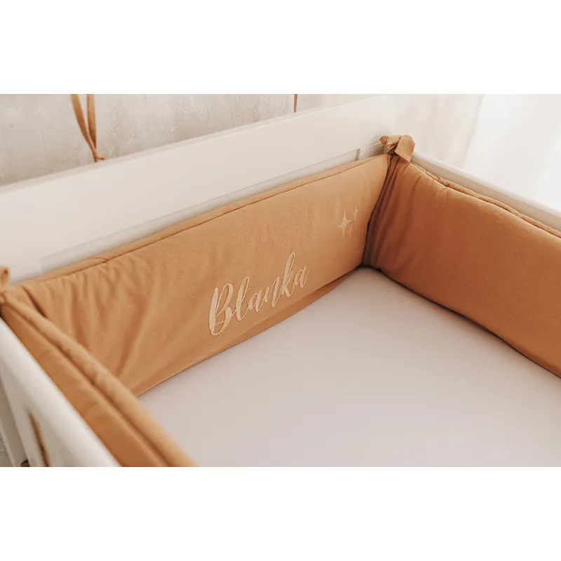 Tour de lit Coton Camel - 210cm-2