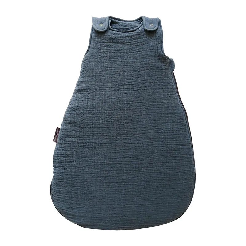 Gigoteuse Gaze de coton BIO hiver Uni Bleu prestige - TOG.2-0