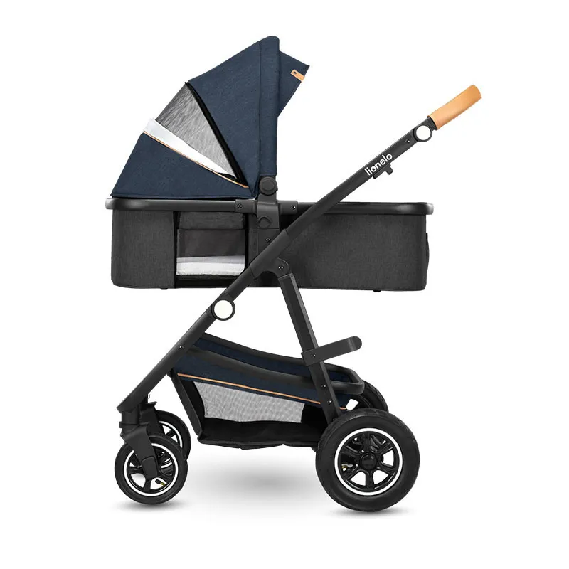 Trio Poussette Amber + Nacelle + Cosy Gr.0+ Bleu Navy - 0m+-12