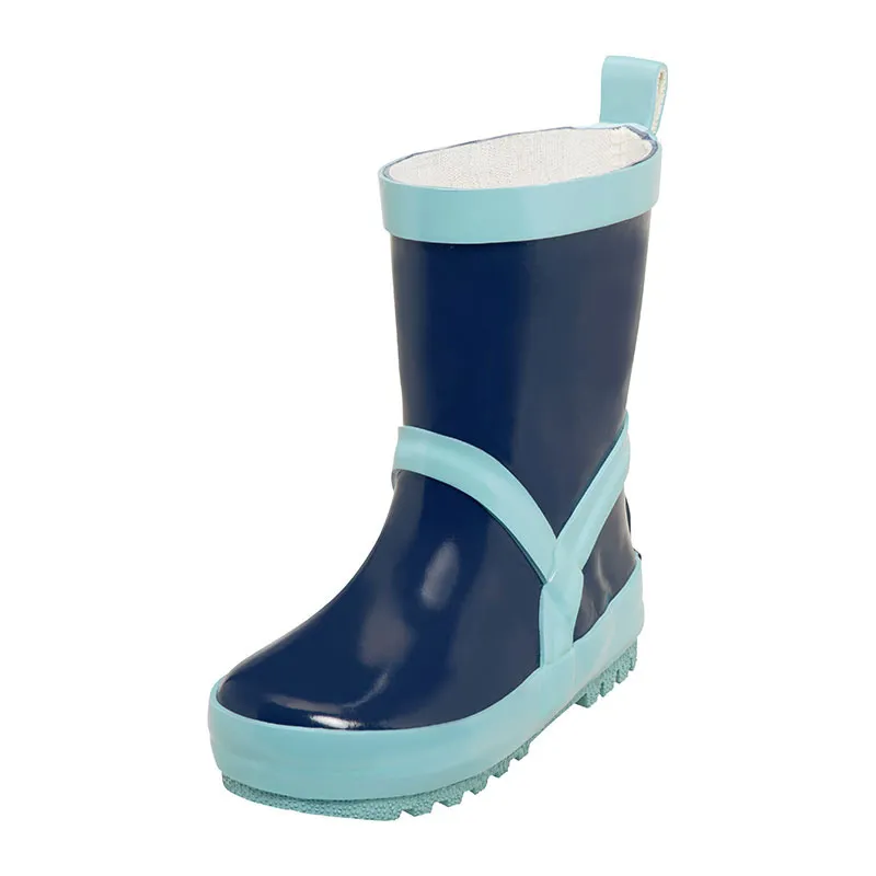 Bottes en caoutchouc Basic - Marine/Bleu clair-0