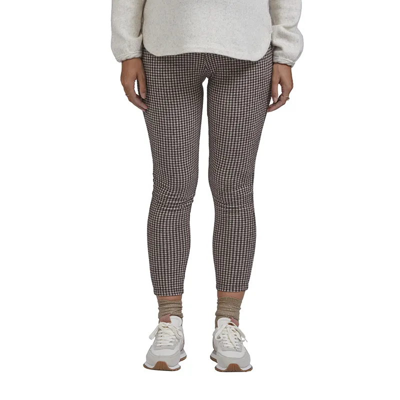 Legging de grossesse Milano Carreaux - Noir-1