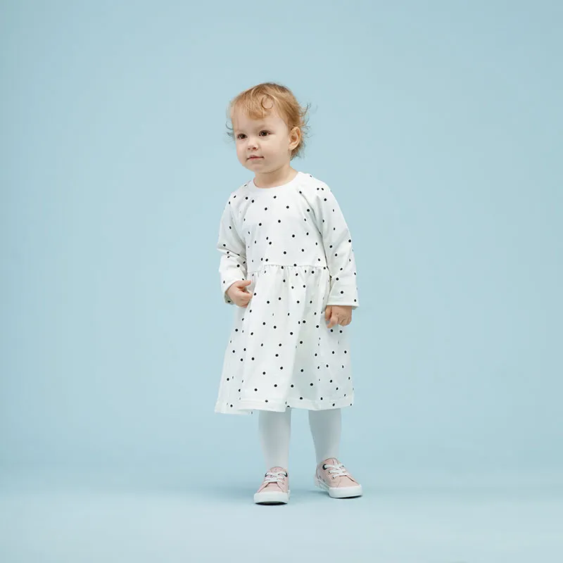 Robe ML Pois - Blanc/Noir-2