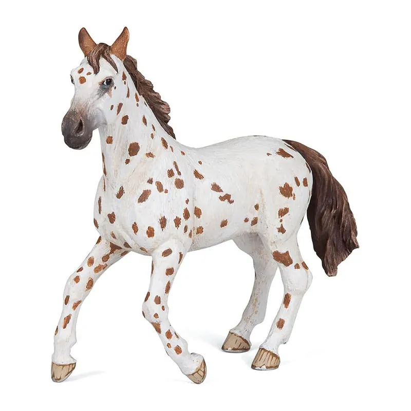 Jument appaloosa brune  - 13x4x9 cm-0