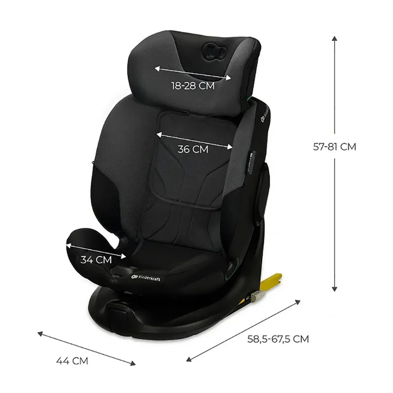 Siège-auto 360° I-FIX i-Size/Isofix 40-150cm - Noir-13