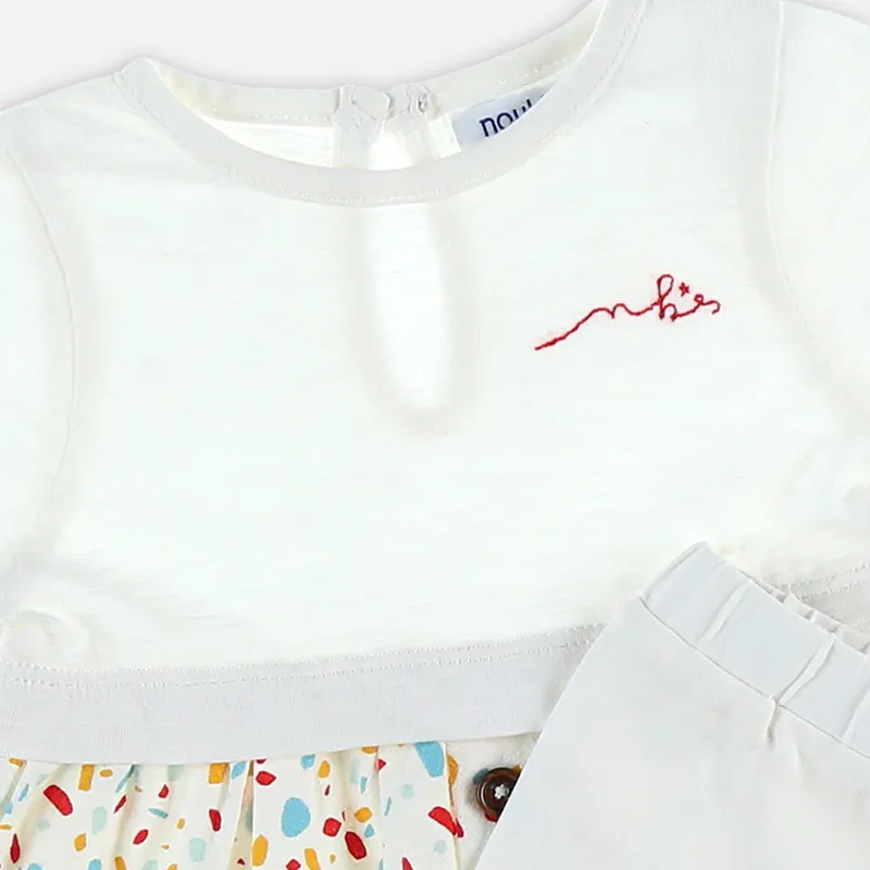 Robe + Legging Cocon - Blanc-4