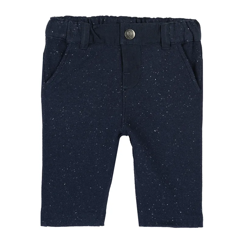 Pantalon Basic - Bleu chiné-0