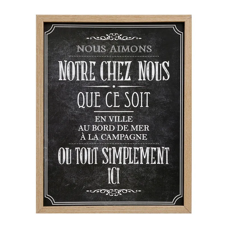 Cadre déco Bistrot Aléa. - 24.5x31.5cm-1