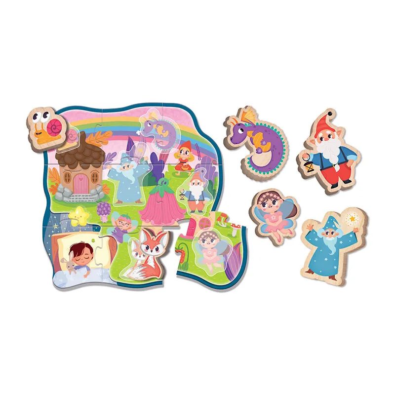 Puzzle Bois Dream 15pcs Montessori Baby - 12m+-1