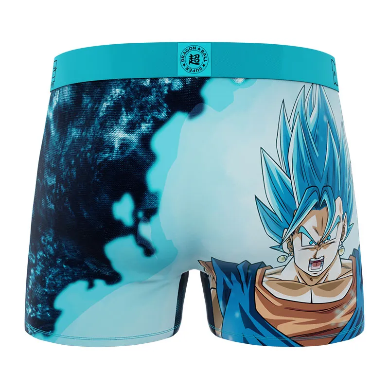 3 boxers enfant Dragon Ball Beerus Goku Vegeta Vegeto - Turquoise/Violet/Orange/Noir-8