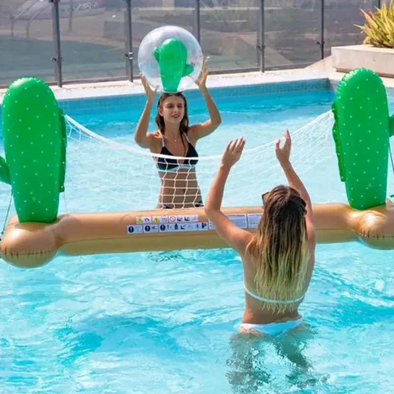 Filet de volley gonflable flottant Cactus - 274cm-1