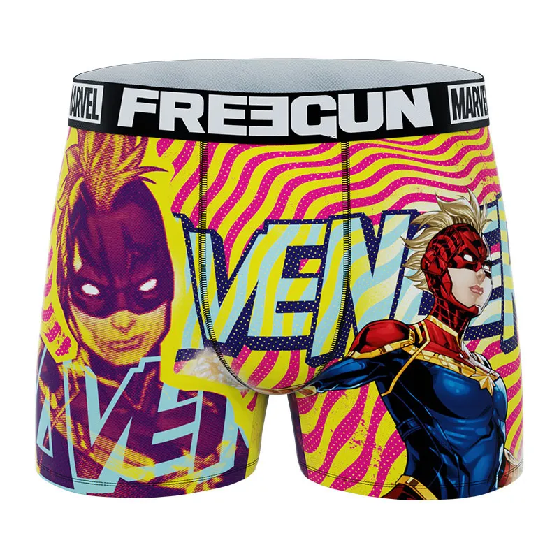 4 Boxers Homme Marvel - Bleu/Vert/Orange/Violet-3