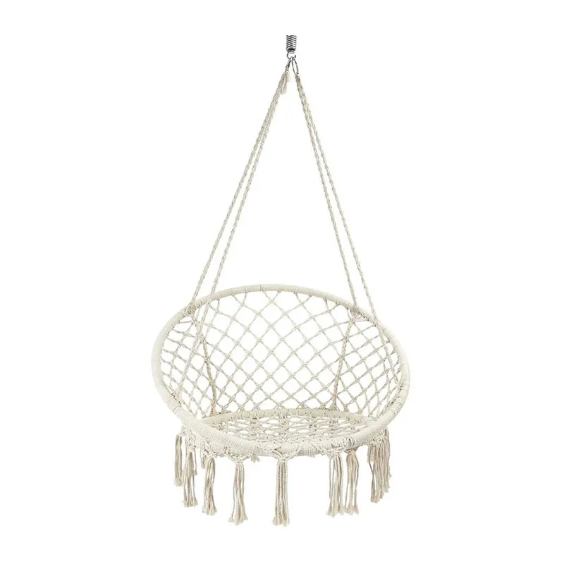 Balancelle macramé Terre inconnu Beige - 49x69x80cm-2