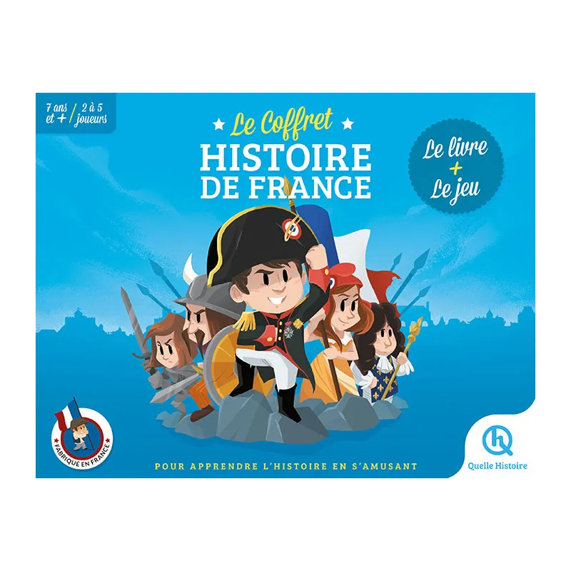 Coffret Livre + Jeu Histoire de France - 7+-1