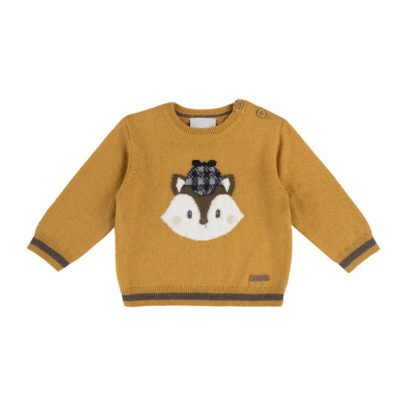Pull Renard - Jaune foncé - CHICCO-0