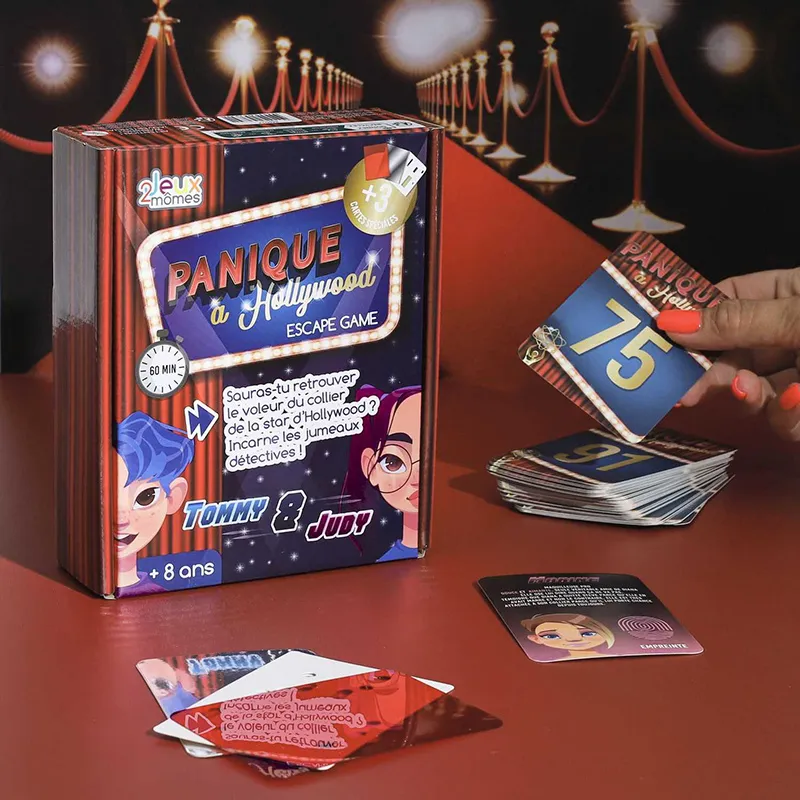 Jeu Escape Game Panique à Hollywood 104pcs - 8+-3
