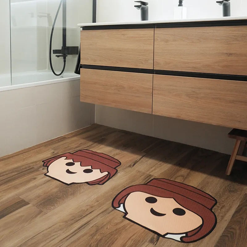 Tapis de bain Tête Fille Playmobil - 70x50cm-1