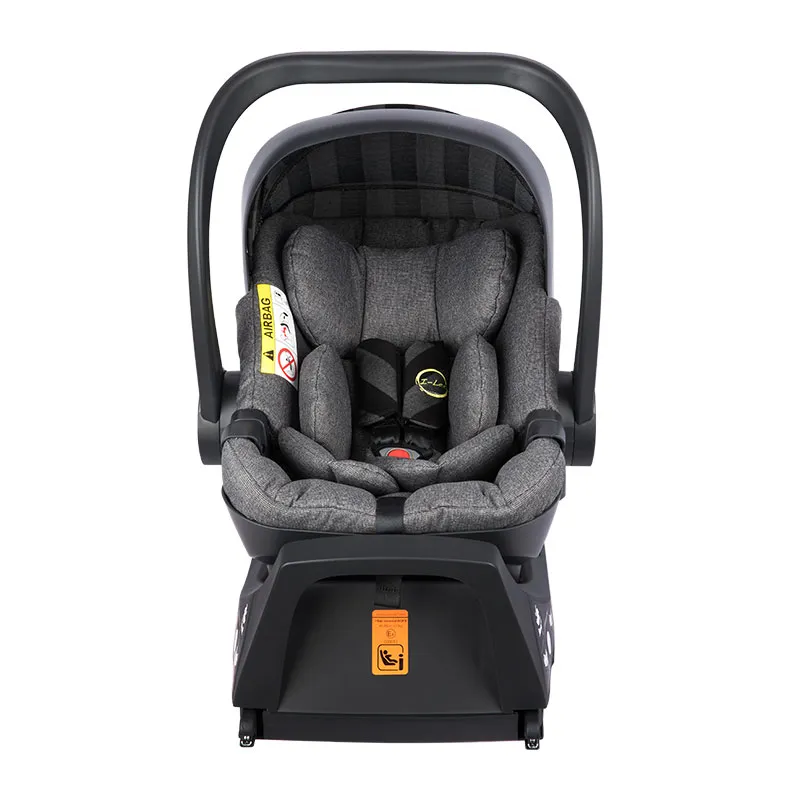 Poussette 4en1 - Coque I-Size + embase I-Lou Noir - 0m+-14